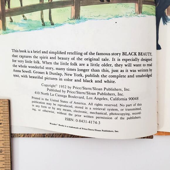 Vtg Black Beauty Retold for Little Children Hardcover by Marcia Martin 1983 - Picture 4 of 8